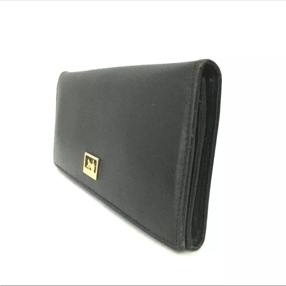 CELINE Horse carriage Long Wallet Black Accessory Vintage - Picture 3 of 8